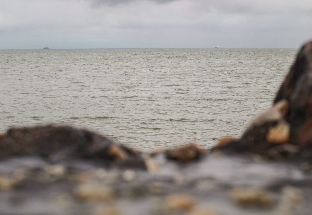 Blick auf die Nordsee von der Halbinsel Nordstrand